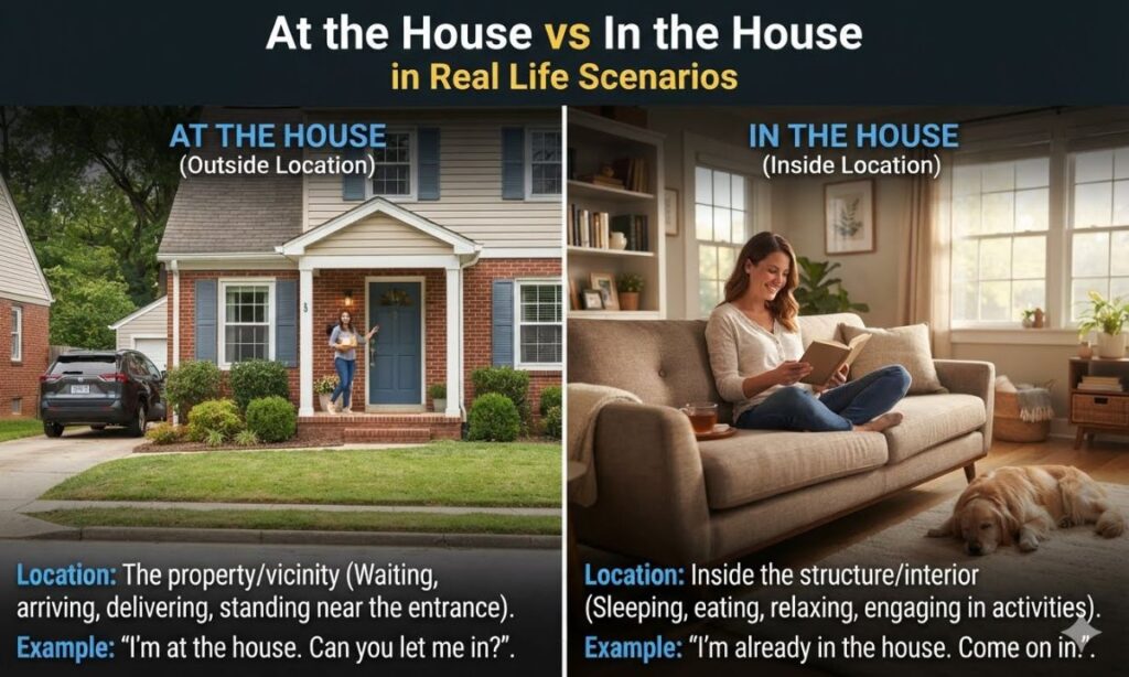 At the House vs In the House in Real Life Scenarios