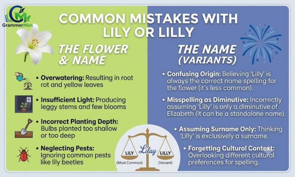 Common Mistakes with Lily or Lilly