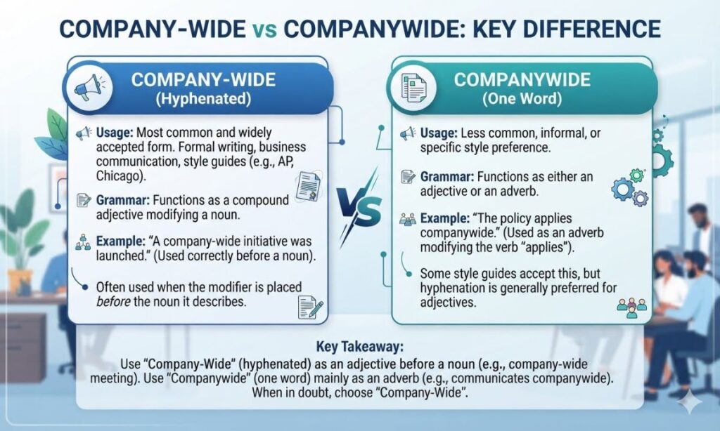 Company-Wide vs Companywide: Key Difference
