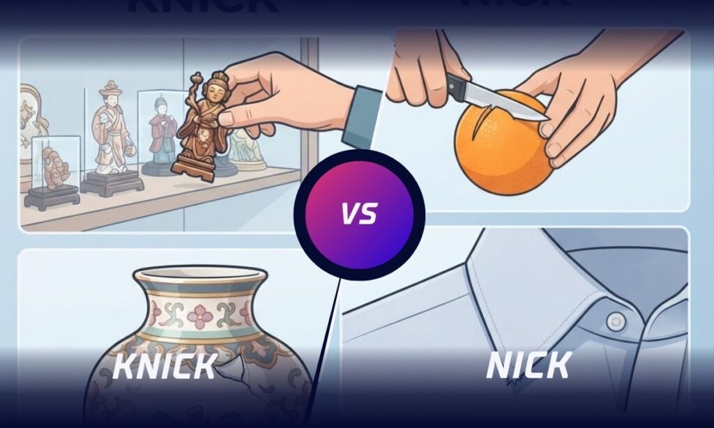 Knick or Nick in Everyday Examples