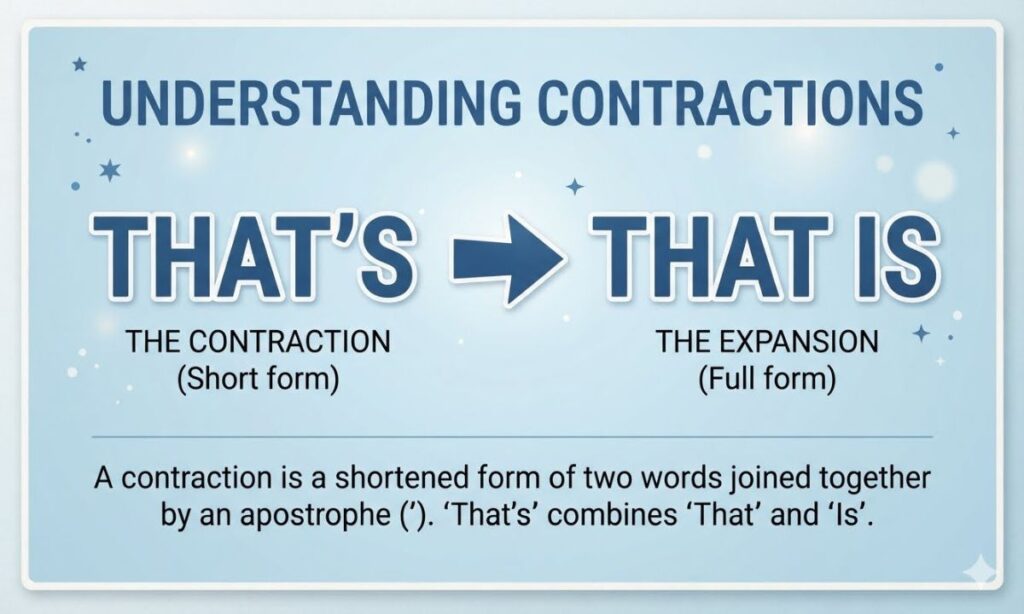 “That’s” as “That Is”