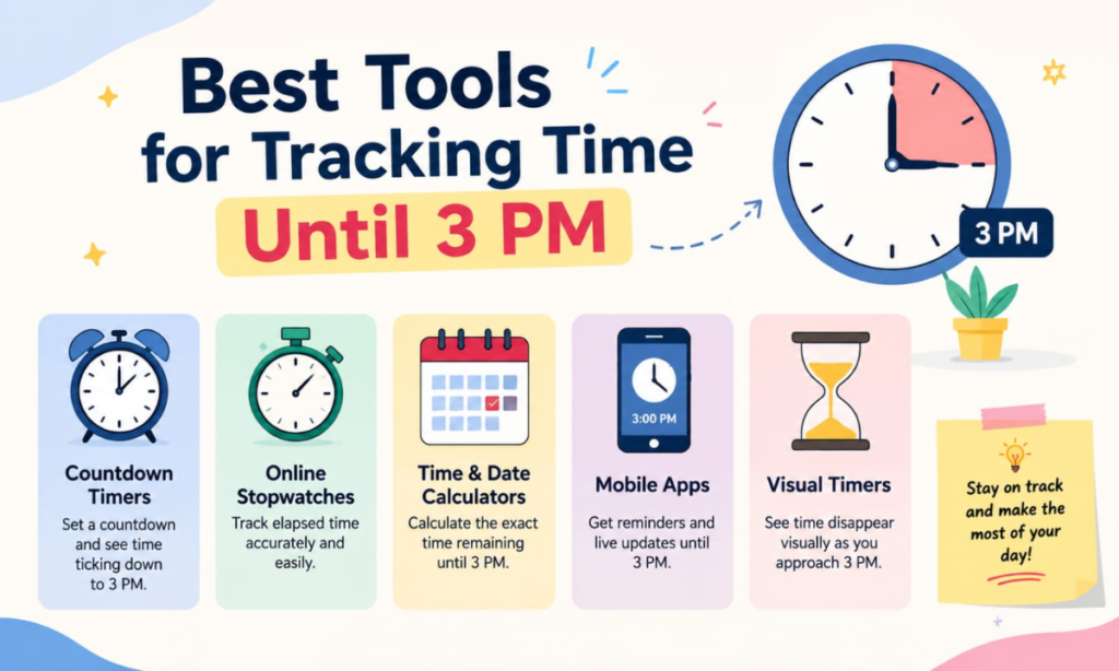Best Tools for Tracking Time Until 3 PM
