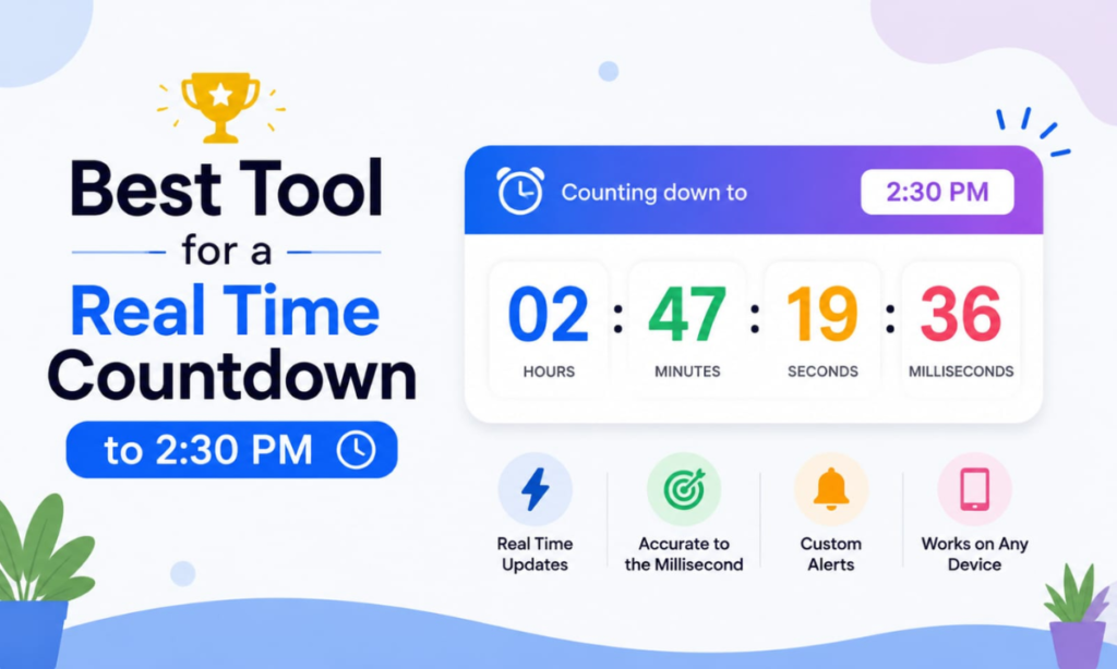 Best Tools for a Real-Time Countdown to 2:30 PM