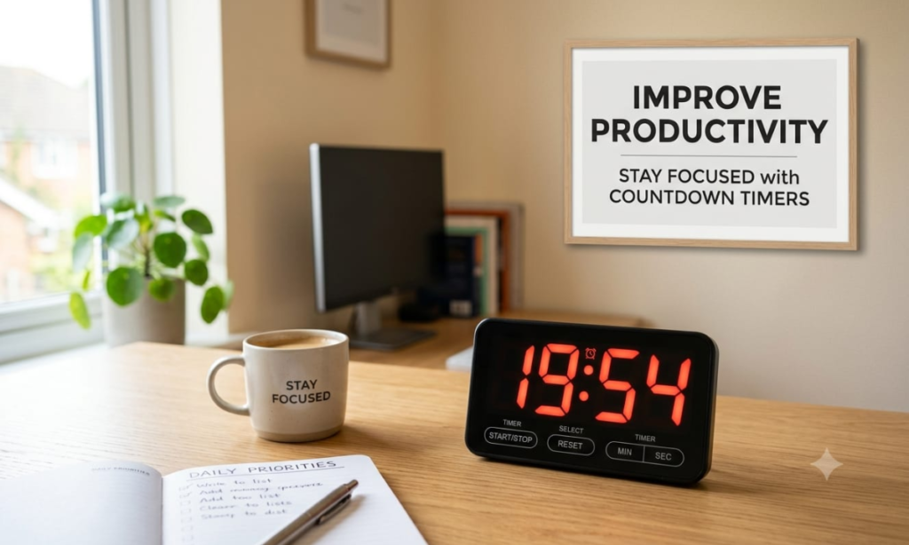 Countdown Timers Improve Productivity