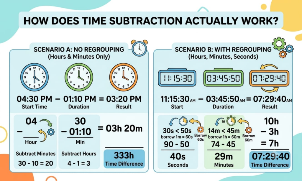 How Does Time Subtraction Actually Work?