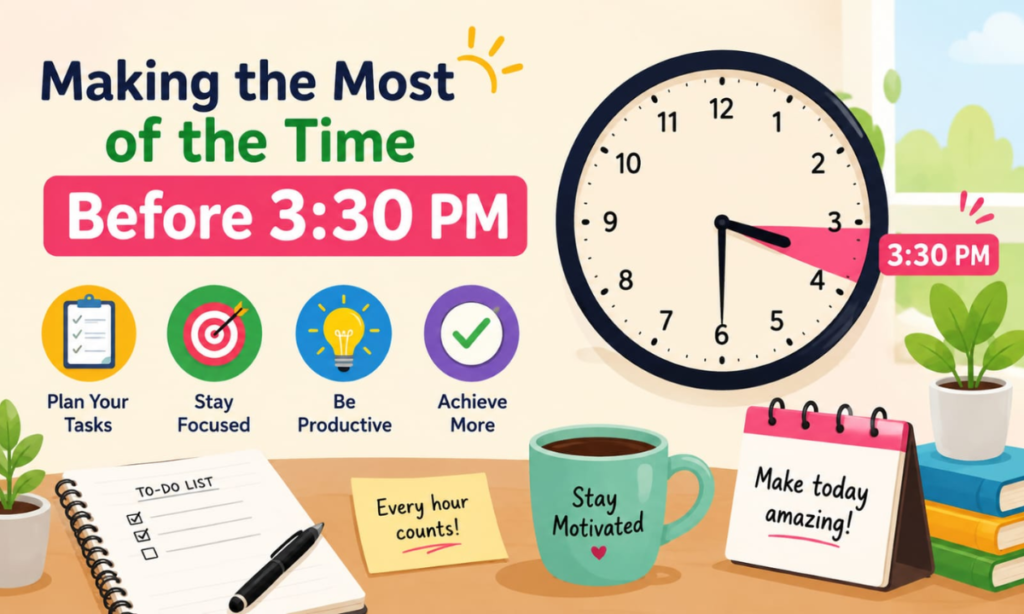 Making the Most of the Time Before 3:30 PM