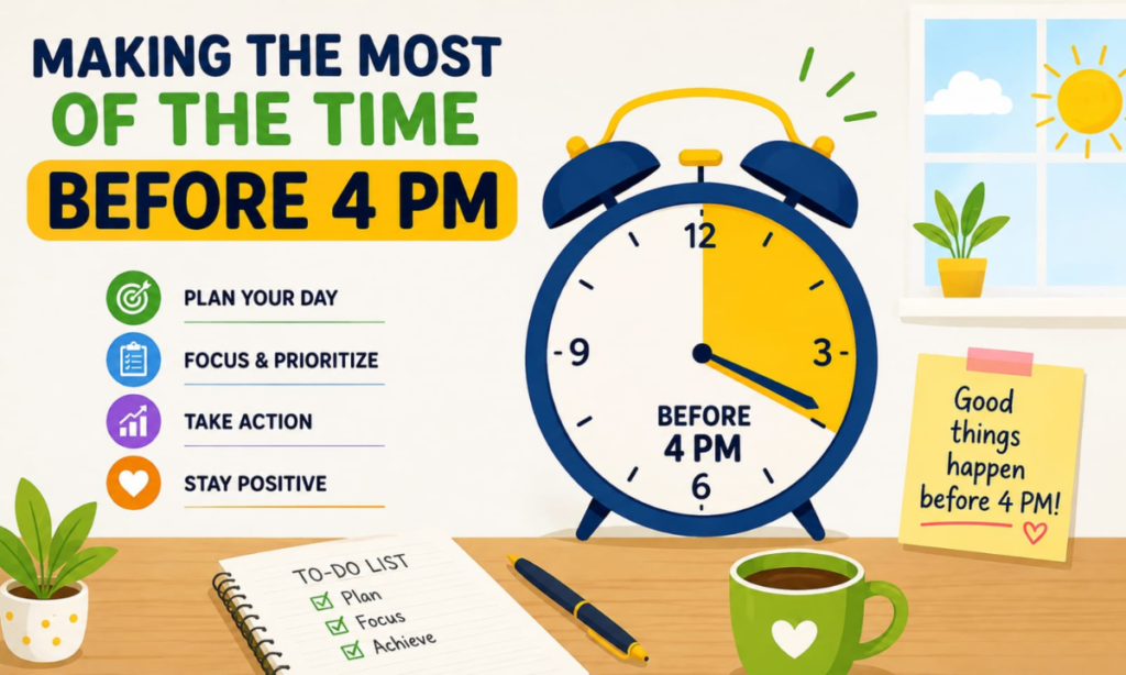 Making the Most of the Time Before 4:00 PM