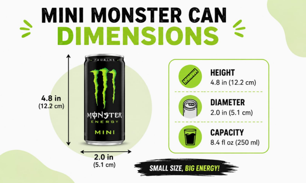 Mini Monster Can Dimensions