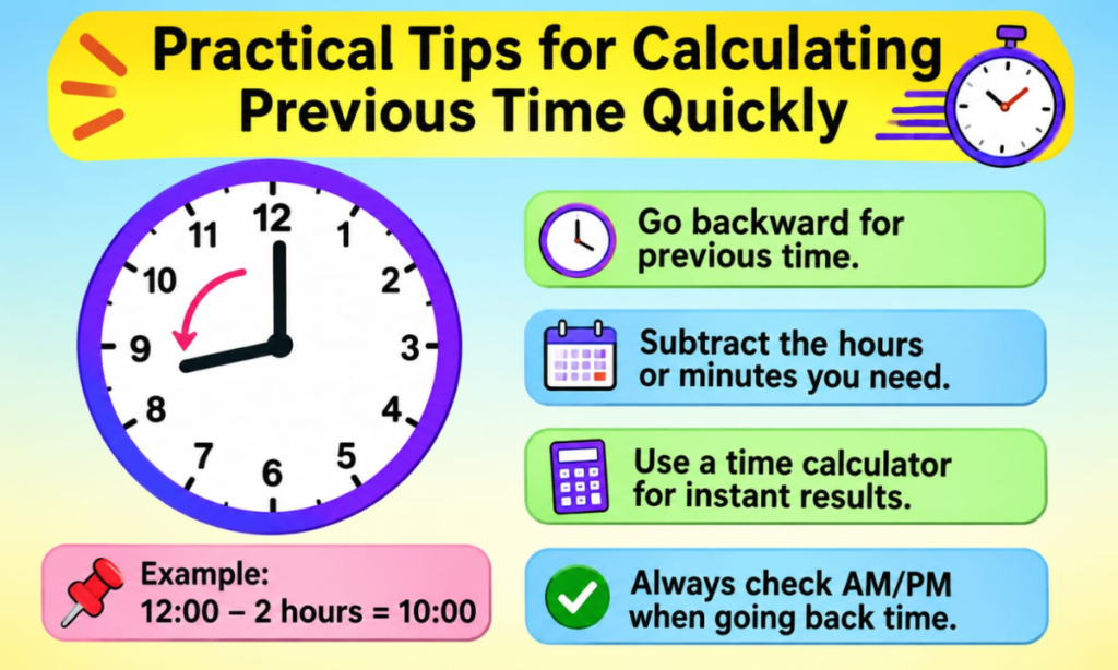 Practical Tips for Calculating Previous Time Quickly