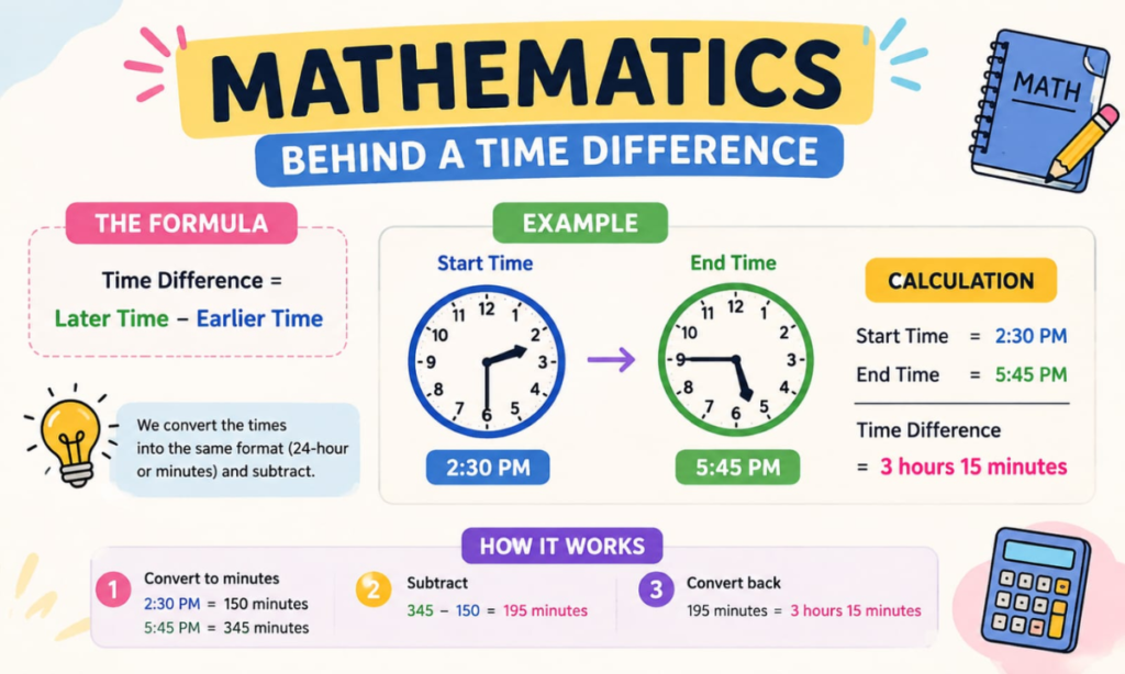 The Mathematics Behind a Time Difference