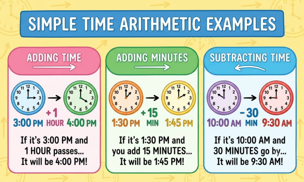 Time Arithmetic Examples You Can Follow