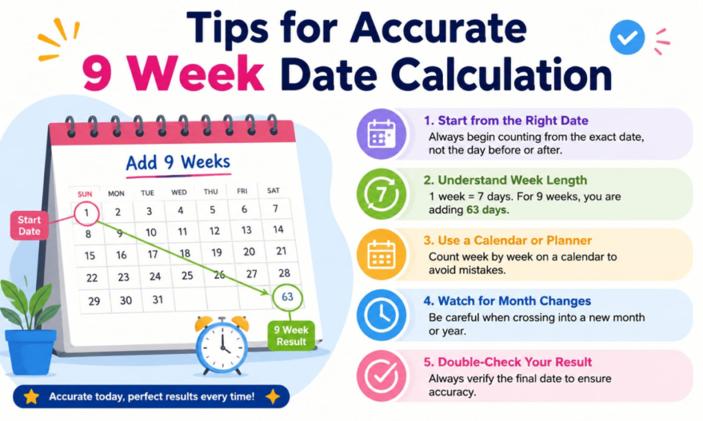 Tips for Accurate 9-Week Date Calculations