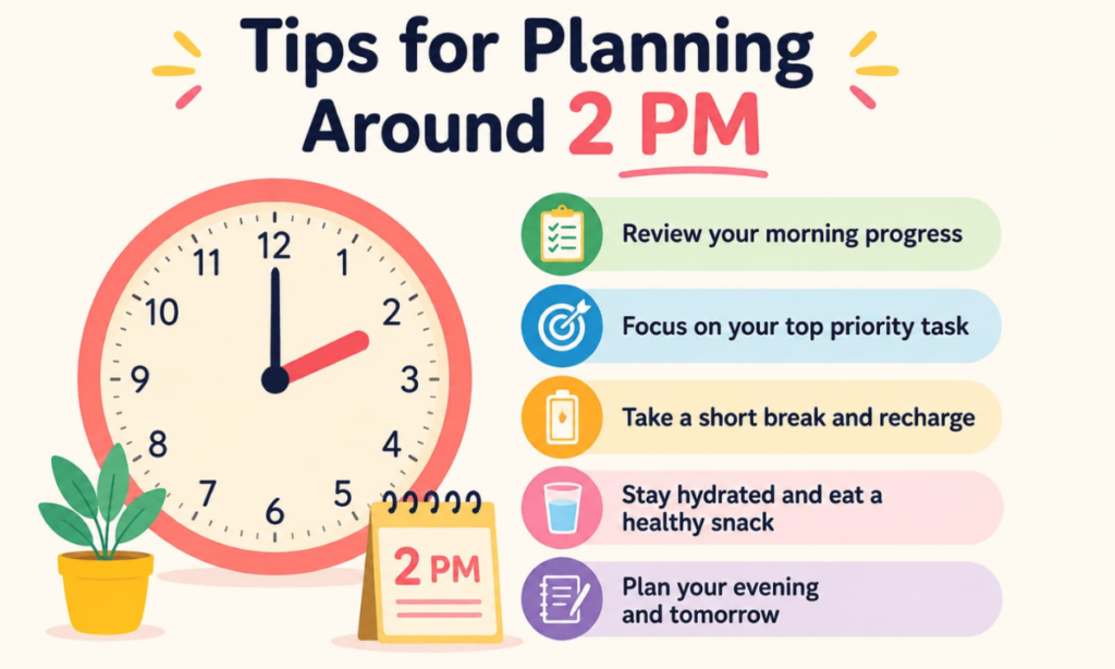 Tips for Planning Around 2:00 PM
