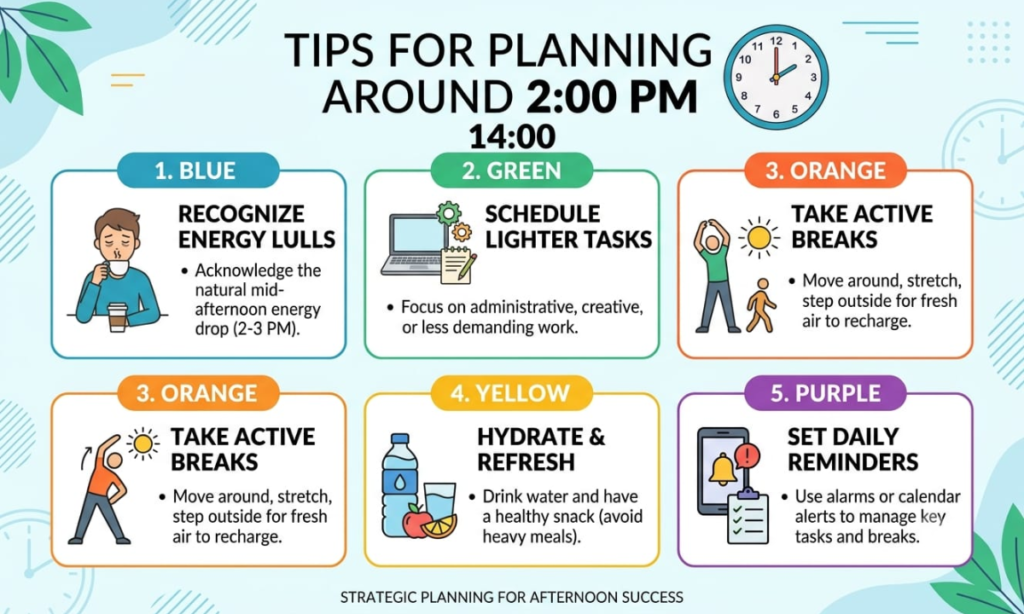 Tips for Planning Around 2:00 PM