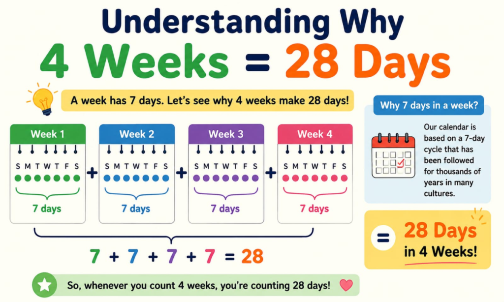Understanding Why 4 Weeks Equals 28 Days