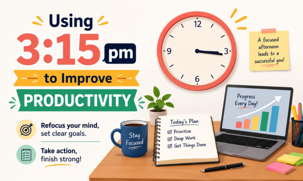 Using 3:15 PM to Improve Productivity