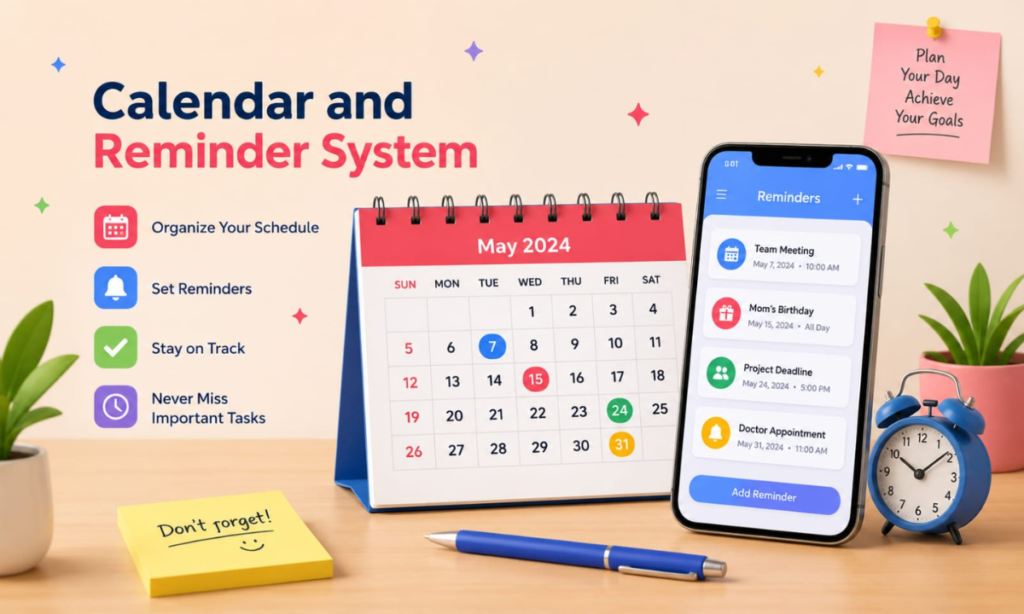 Using a Calendar and Reminder System Together