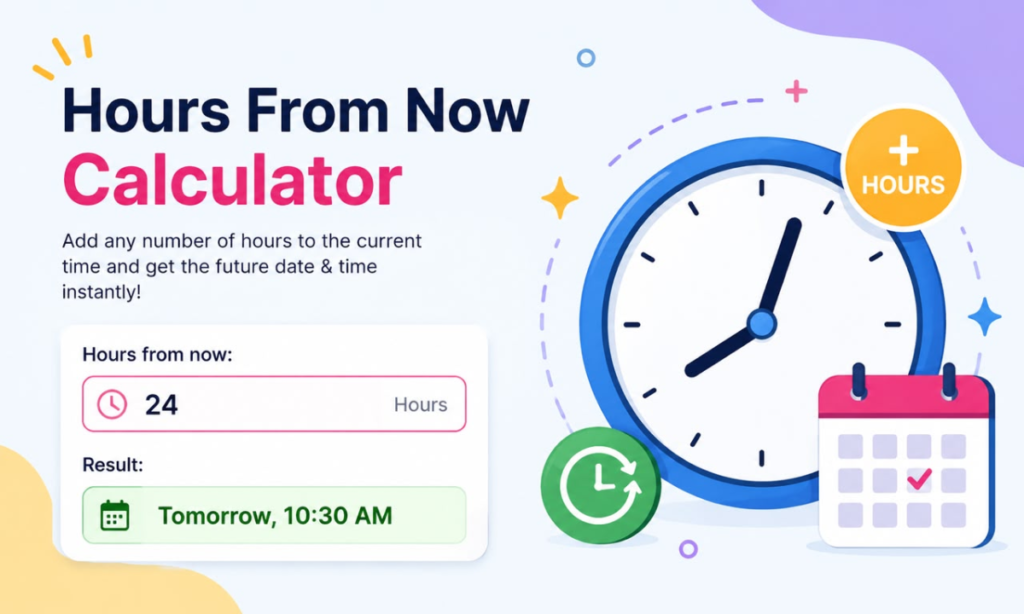 Using a Hours From Now Calculator