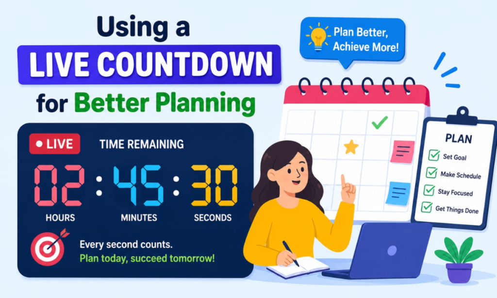 Using a Live Countdown for Better Planning