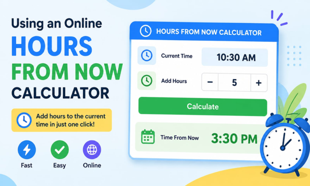 Using an Online Hours From Now Calculator