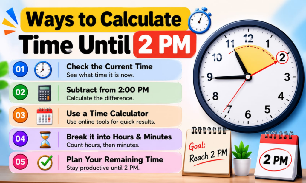 Ways to Calculate the Time Until 2 PM