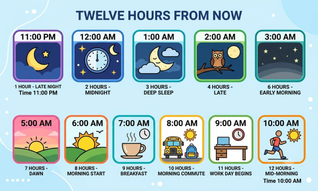 What Time Is 12 Hours From Now?