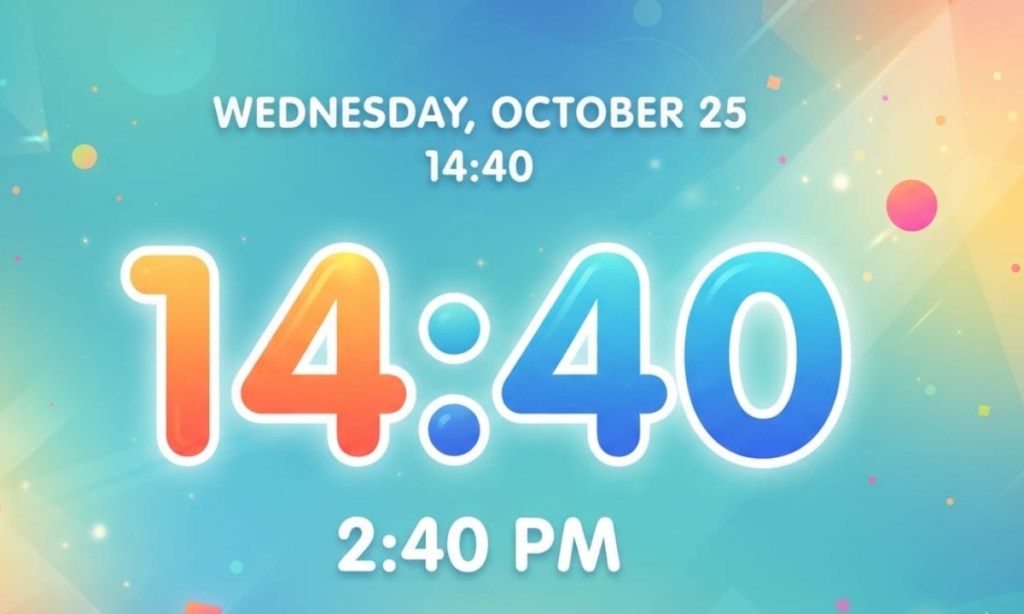 2:40 PM in Military Time