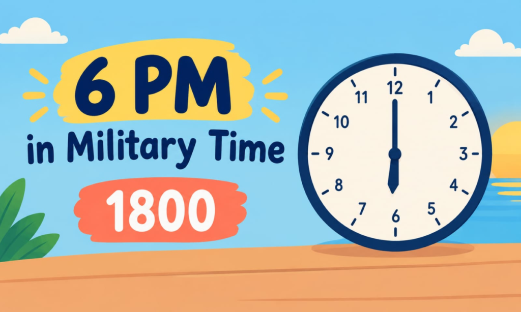 6 PM in Military Time