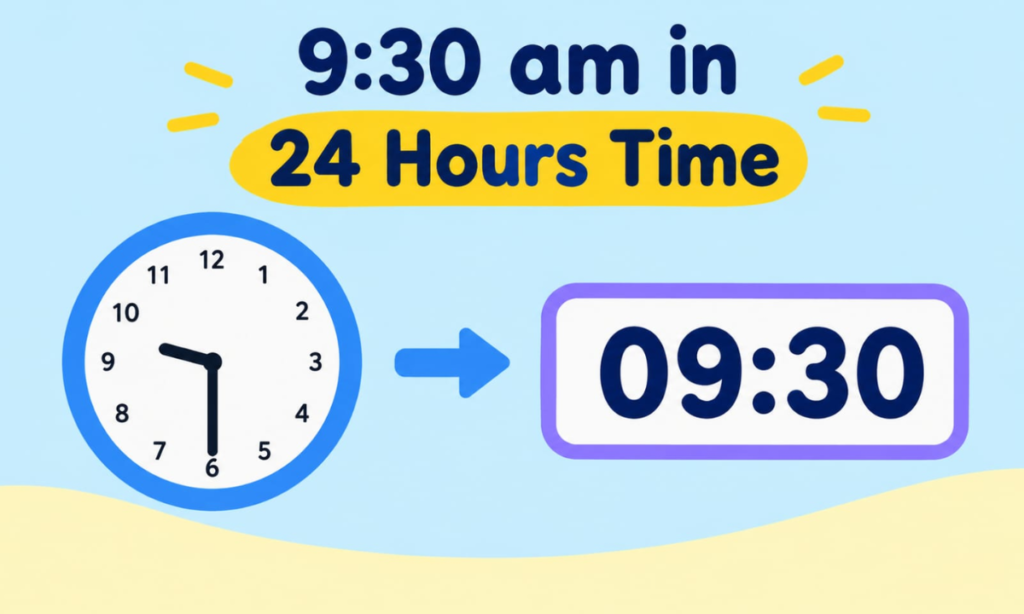 9:30 AM in 24-Hour Time