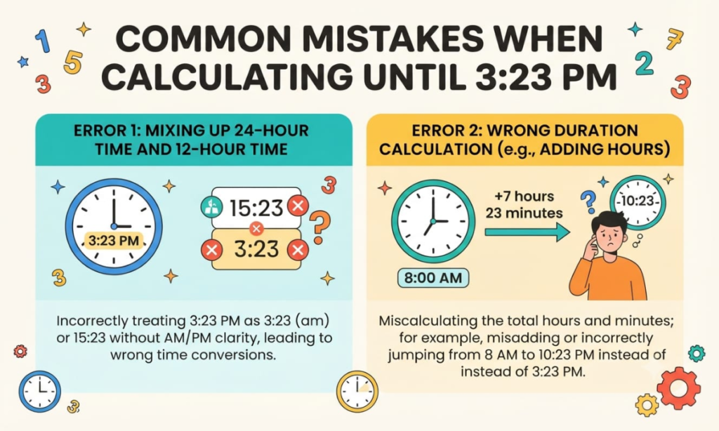 Common Mistakes When Calculating Until 3:23 PM