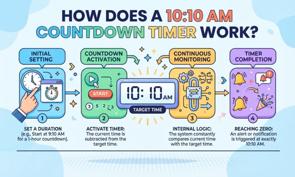 How Does a 10:10 AM Countdown Timer Work?