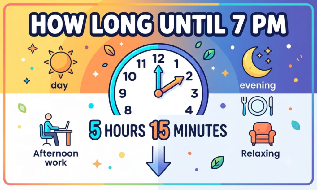 How Long Until 7 PM Today?