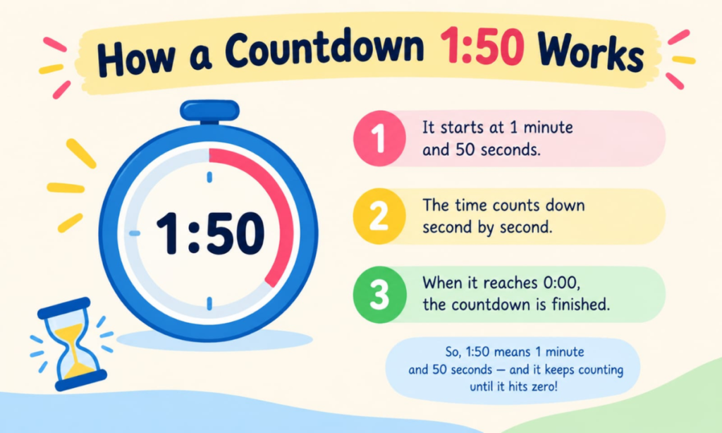 How a Countdown to 1:50 Works