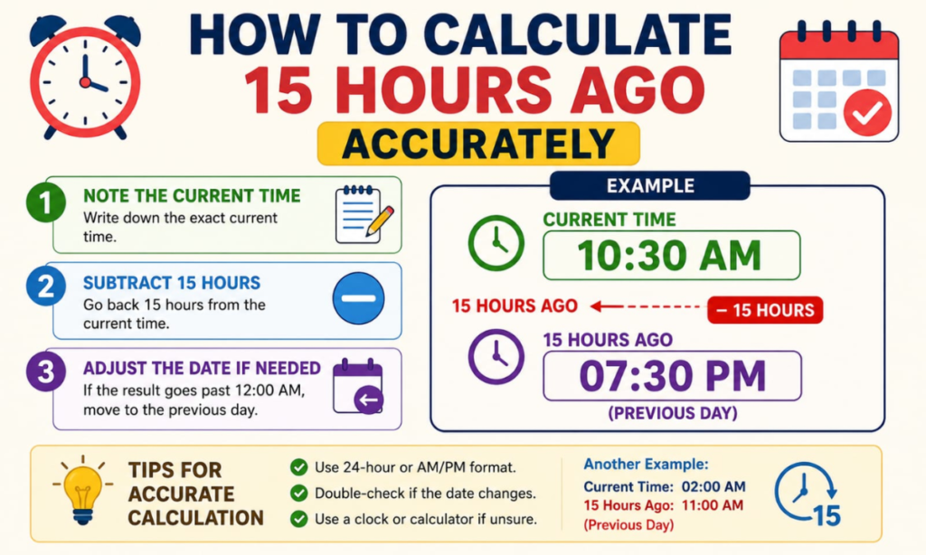 How to Calculate 15 Hours Ago Accurately