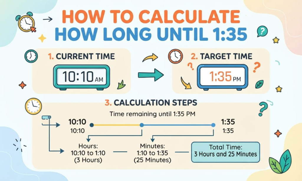 How to Calculate How Long Until 1:35