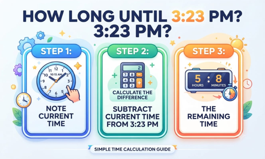 How to Calculate How Long Until 3:23 PM