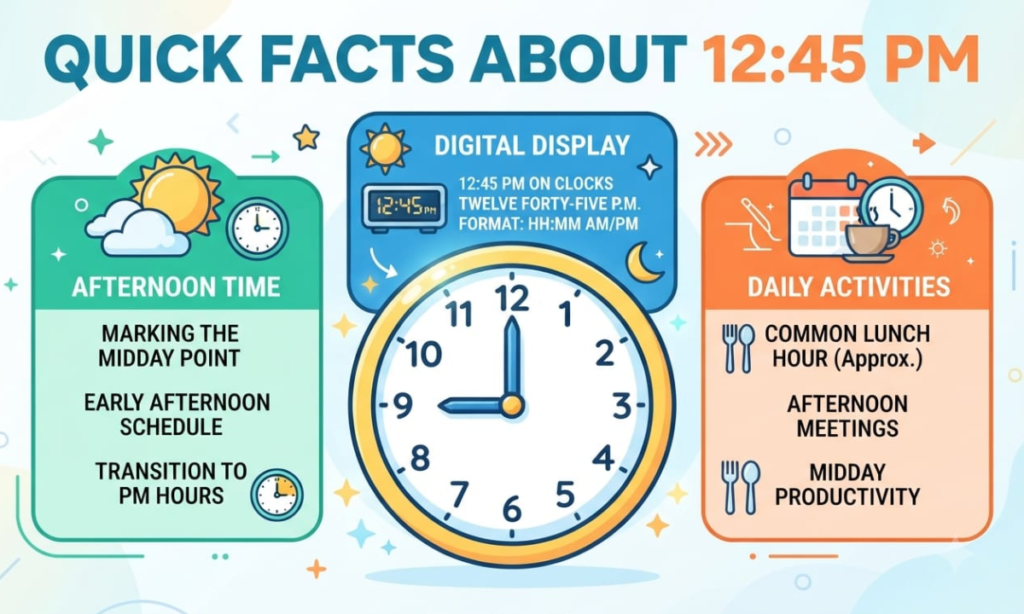 Quick Facts About 12:45 PM