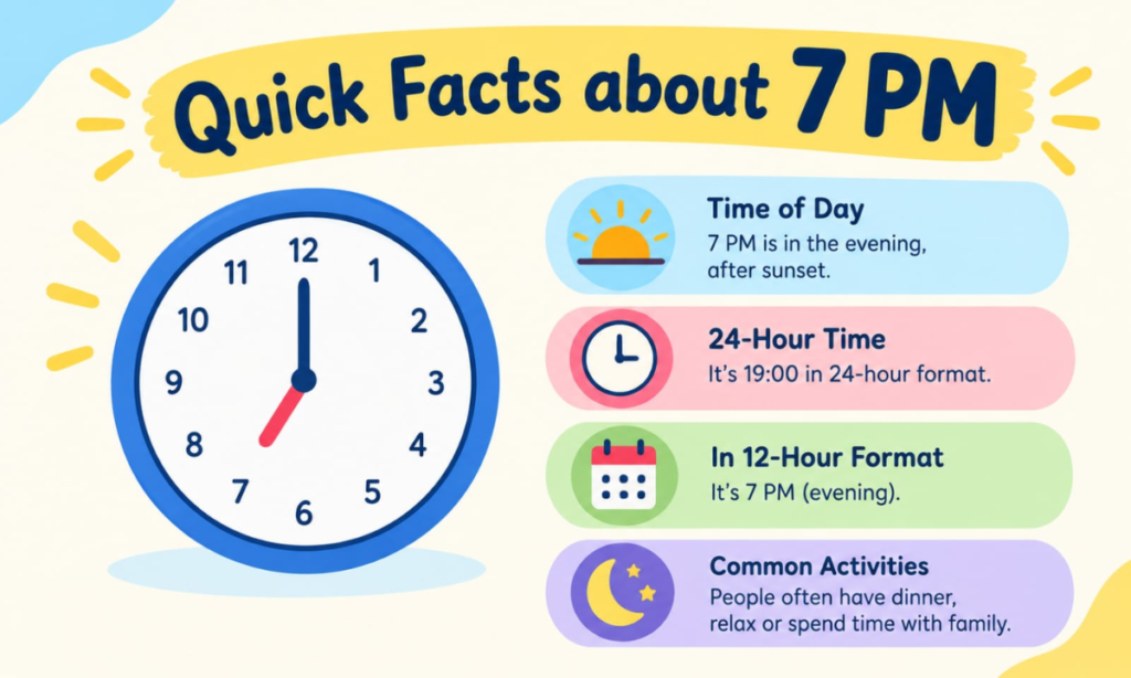 Quick Facts About 7 PM