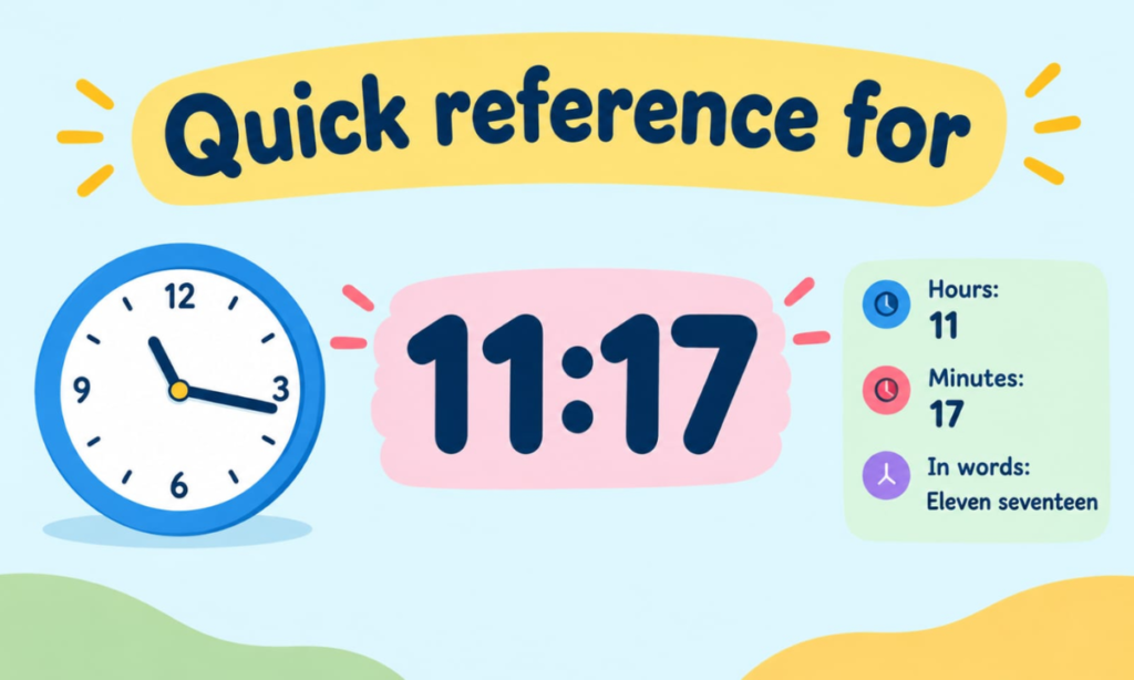 Quick Reference for 11:17