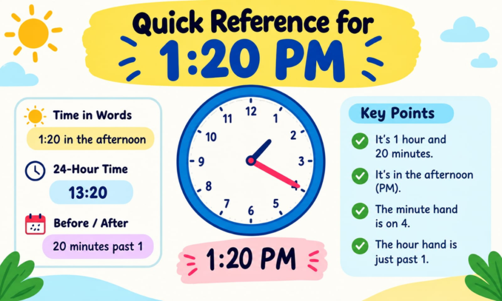 Quick Reference for 1:20 PM