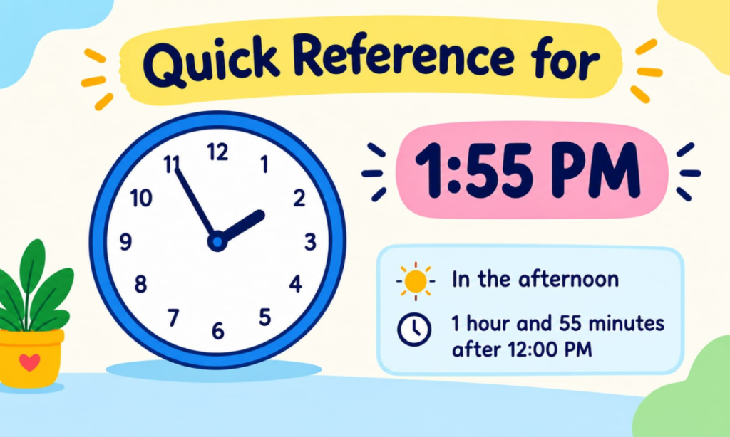 Quick Reference for 1:55