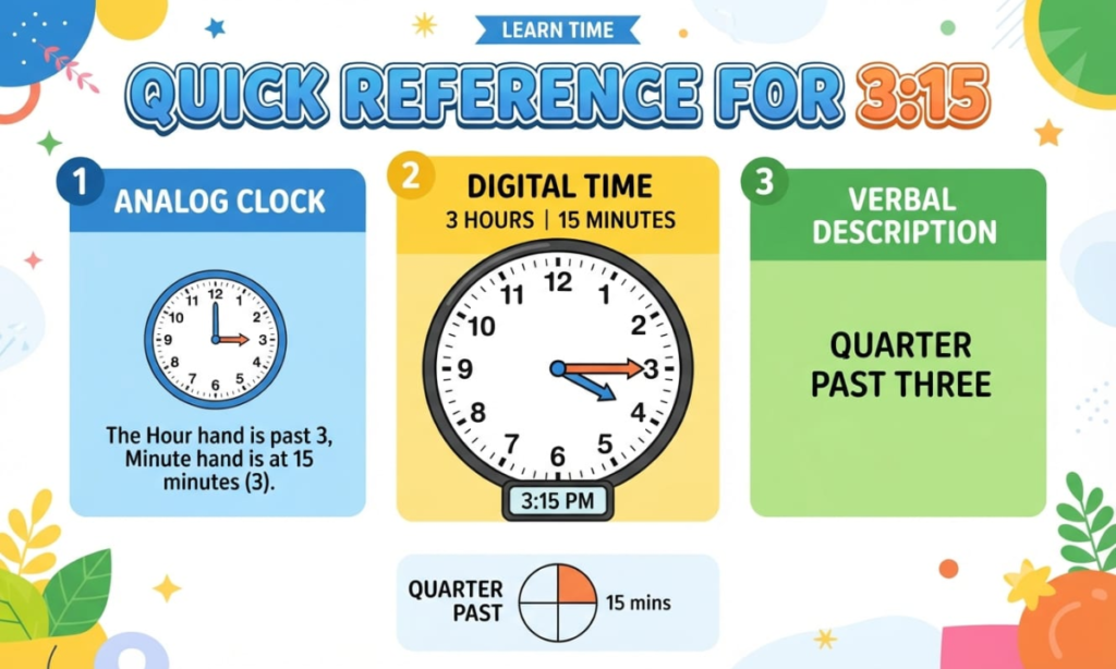 Quick Reference for 3:15