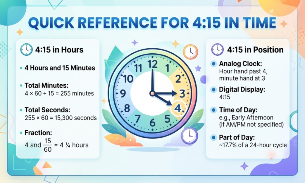 Quick Reference for 4:15