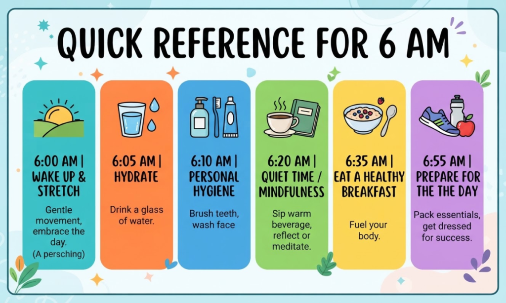 Quick Reference for 6 AM