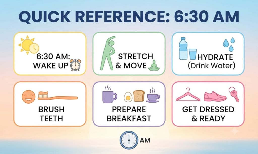Quick Reference for 6:30 AM