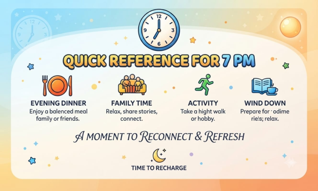 Quick Reference for 7 PM