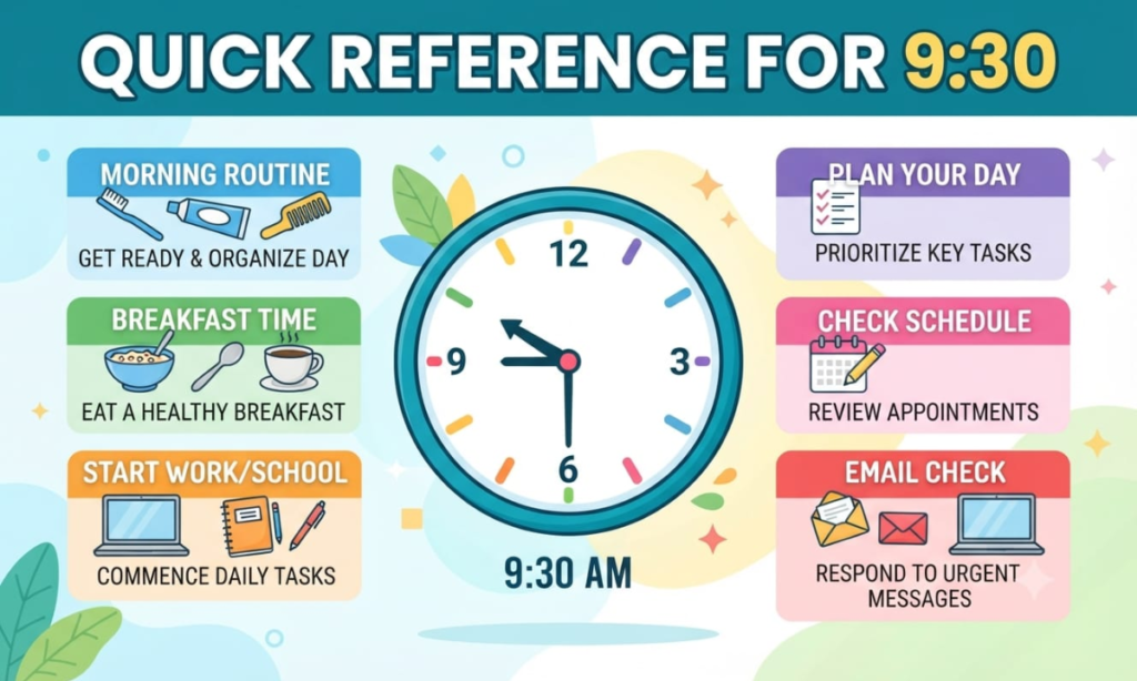Quick Reference for 9:30