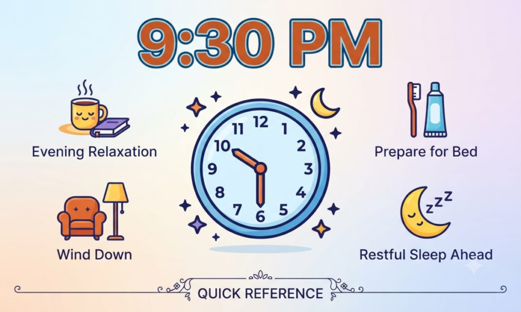 Quick Reference for 9:30 PM