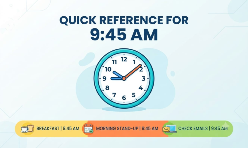 Quick Reference for 9:45 AM