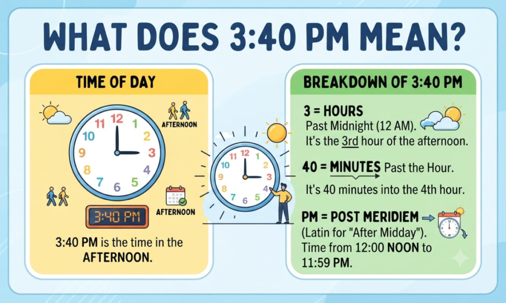 What Does 3:40 PM Mean?